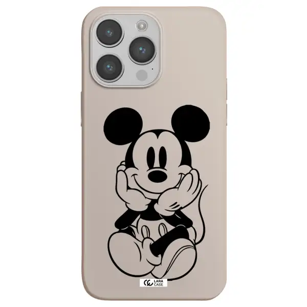 a cartoon of a mouse Apple iPhone 14 pro max Silicone Stone Case
