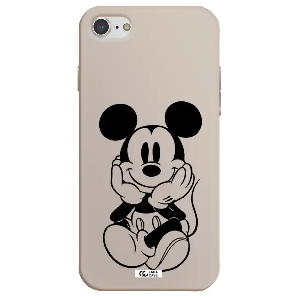 a cartoon of a mouse Apple iPhone 7 Silicone Stone Case