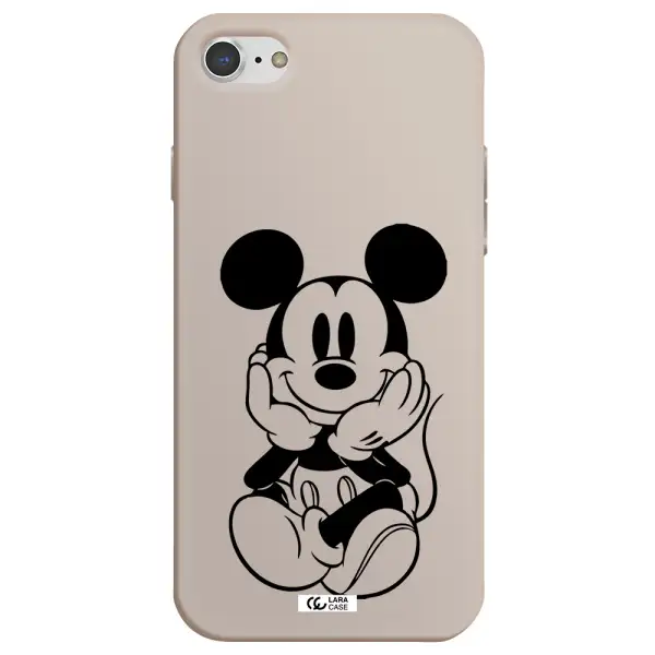 a cartoon of a mouse Apple iPhone 8 Silicone Stone Case