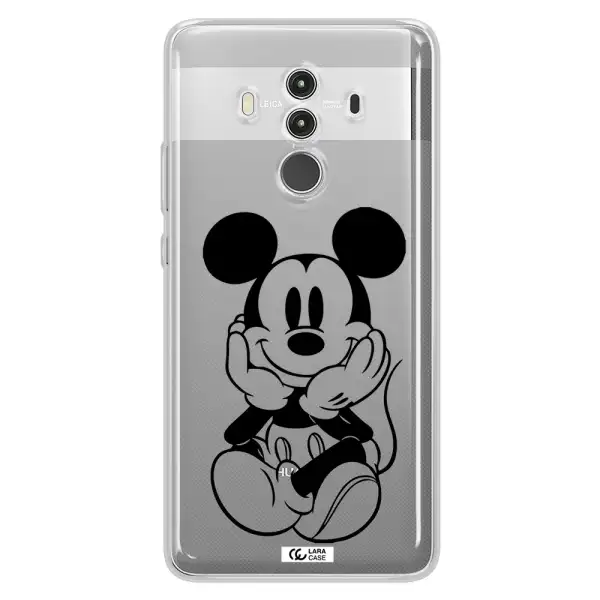 a cartoon of a mouse Huawei Mate 10 Clear TPU Case