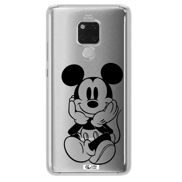 a cartoon of a mouse Huawei Mate 20X Clear TPU Case