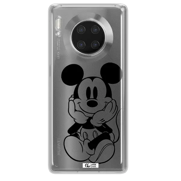 a cartoon of a mouse Huawei Mate 30 Pro Clear TPU Case
