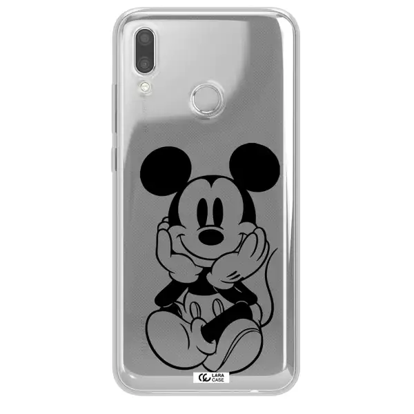 a cartoon of a mouse Huawei P Smart 2019 Clear TPU Case
