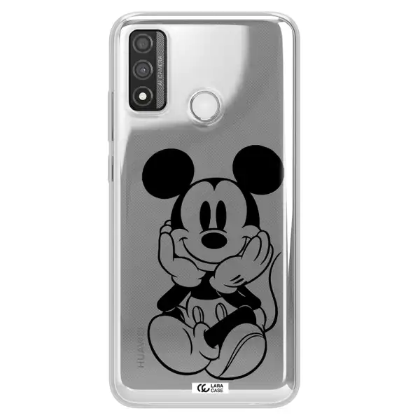 a cartoon of a mouse Huawei P Smart 2020 Clear TPU Case