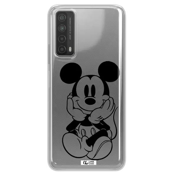a cartoon of a mouse Huawei P Smart 2021 Clear TPU Case
