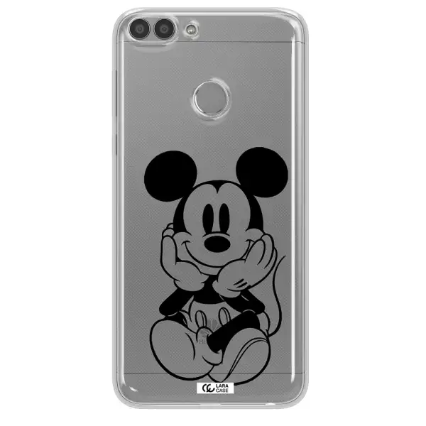 a cartoon of a mouse Huawei P Smart Clear TPU Case