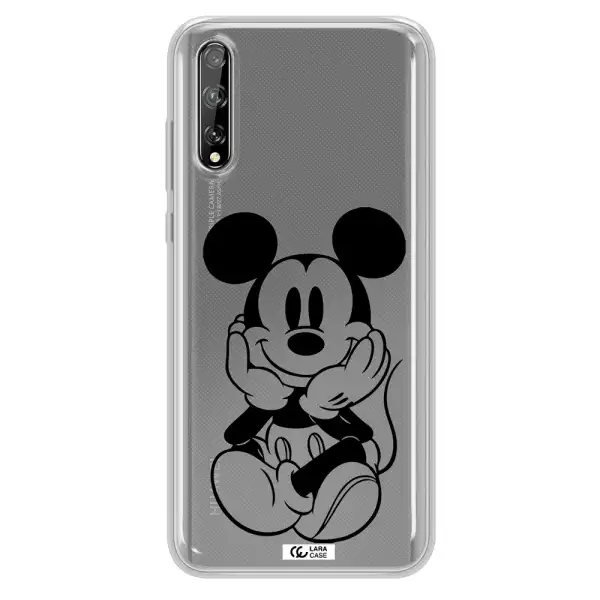 a cartoon of a mouse Huawei P Smart S Clear TPU Case