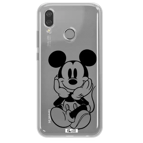 a cartoon of a mouse Huawei P20 Lite Clear TPU Case