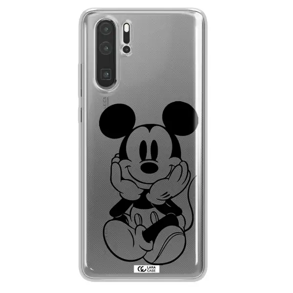 a cartoon of a mouse Huawei P30 Pro Clear TPU Case
