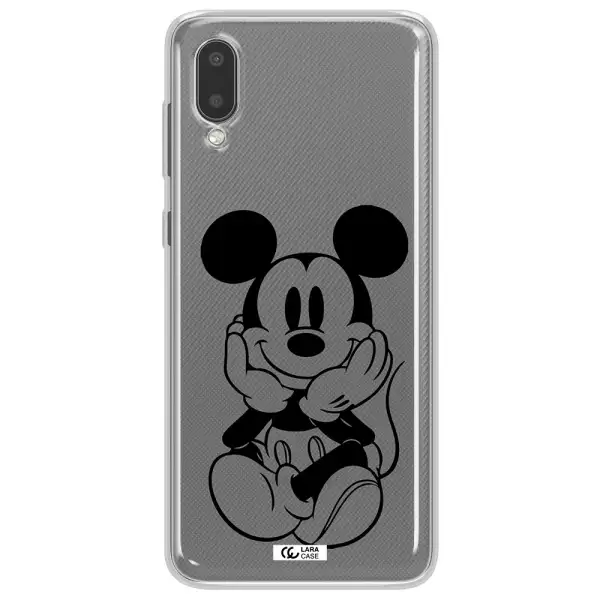 a cartoon of a mouse Samsung A02 Clear TPU Case