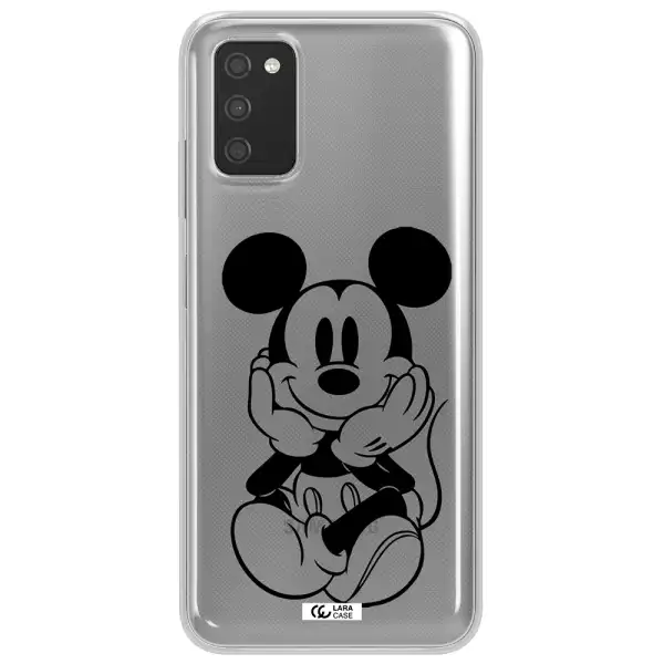 a cartoon of a mouse Samsung A03S Clear TPU Case