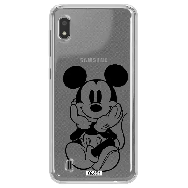 a cartoon of a mouse Samsung A10 Clear TPU Case