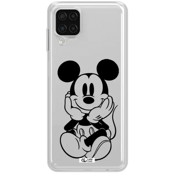 a cartoon of a mouse Samsung A12 4g Clear TPU Case