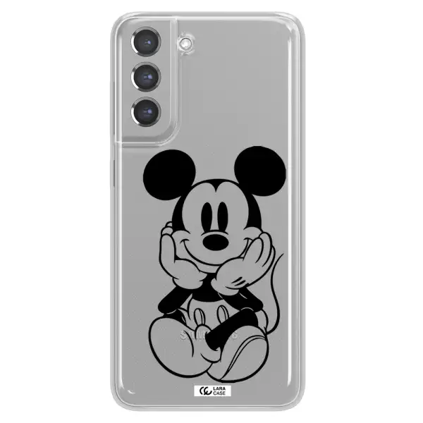 a cartoon of a mouse Samsung A21 Fe Clear TPU Case