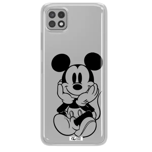 a cartoon of a mouse Samsung A22 5g Clear TPU Case