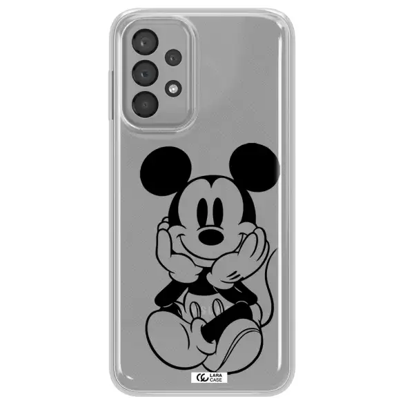 a cartoon of a mouse Samsung A33 Clear TPU Case