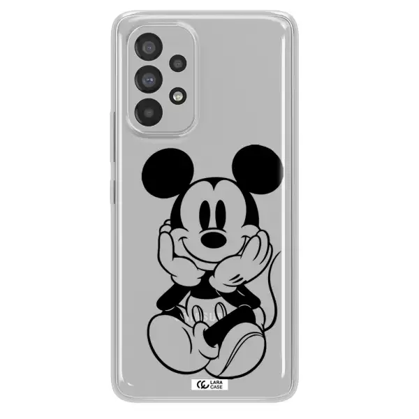 a cartoon of a mouse Samsung A53 Clear TPU Case