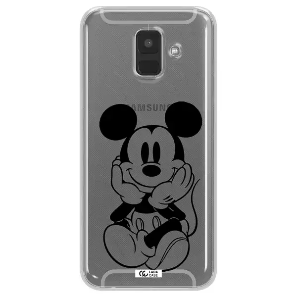 a cartoon of a mouse Samsung A6 Clear TPU Case