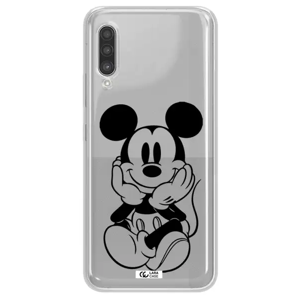 a cartoon of a mouse Samsung A90 Clear TPU Case
