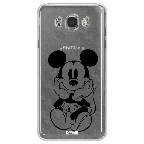 a cartoon of a mouse Samsung J7 2016 Clear TPU Case