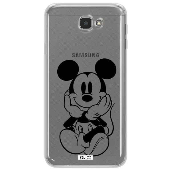 a cartoon of a mouse Samsung J7 Prim Clear TPU Case