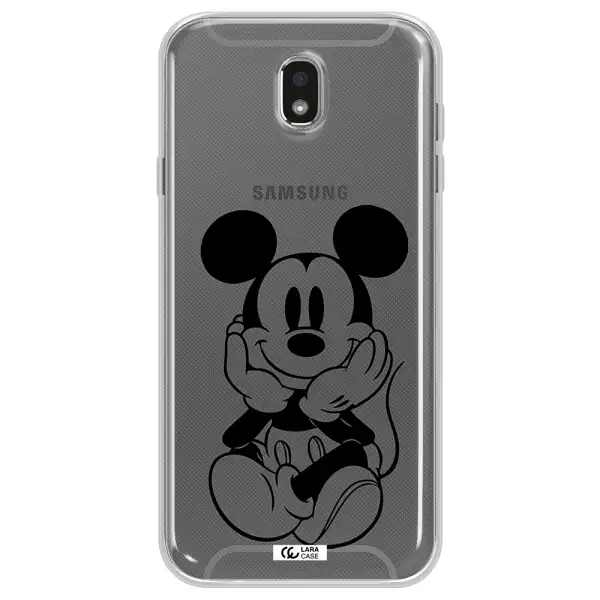 a cartoon of a mouse Samsung J7 Pro Clear TPU Case