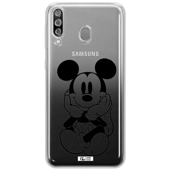 a cartoon of a mouse Samsung M30 Clear TPU Case
