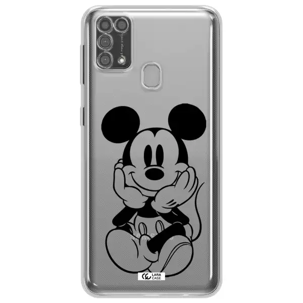 a cartoon of a mouse Samsung M31 Clear TPU Case