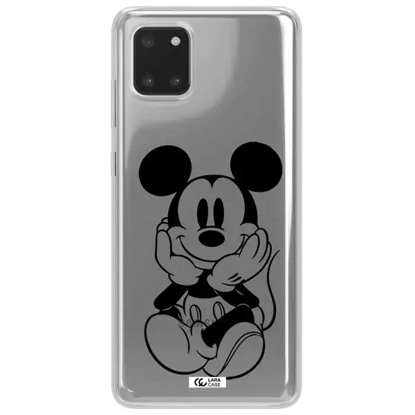 a cartoon of a mouse Samsung Note 10 Lite Clear TPU Case