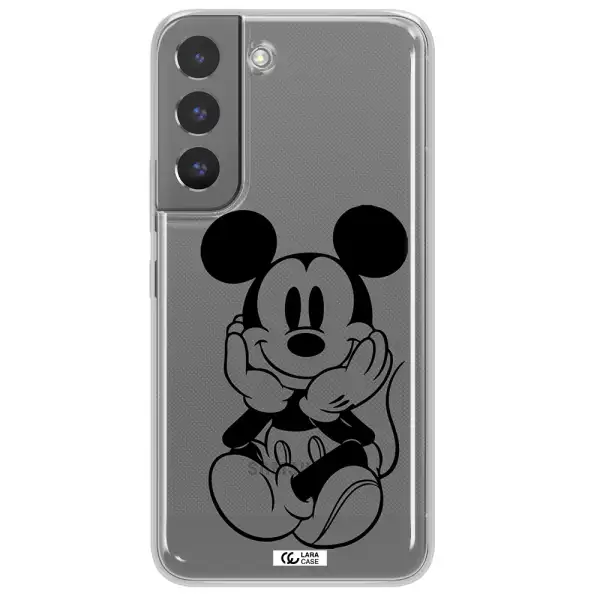 a cartoon of a mouse Samsung S 22 Plus Clear TPU Case