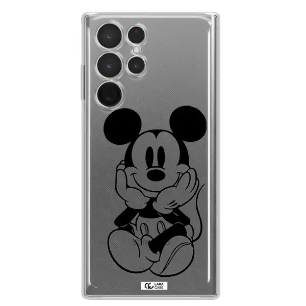 a cartoon of a mouse Samsung S 22 Ultra Clear TPU Case