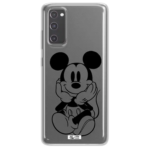 a cartoon of a mouse Samsung S20 Fe Clear TPU Case