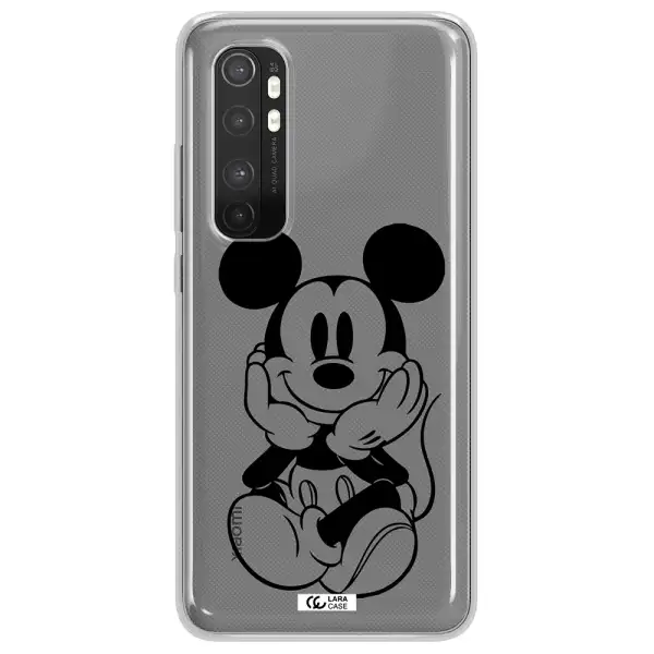 a cartoon of a mouse Xiaomi Mi Note 10 Lite Clear TPU Case