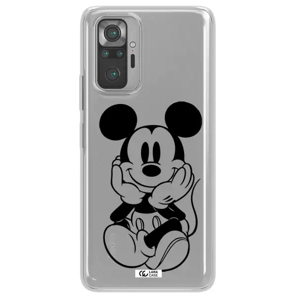 a cartoon of a mouse Xiaomi Note 10 Pro Clear TPU Case
