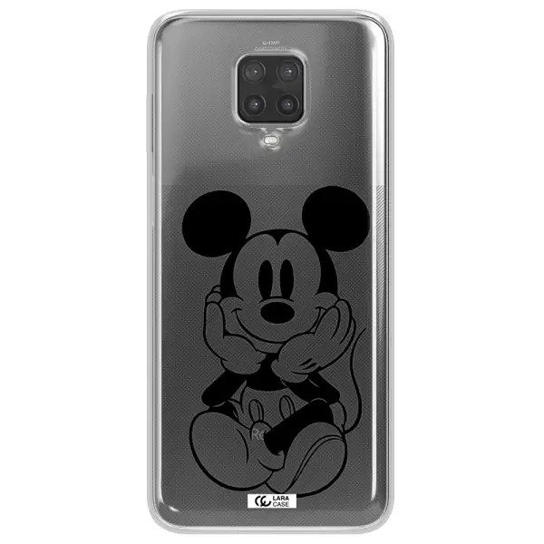 a cartoon of a mouse Xiaomi Note 9 Pro Clear TPU Case