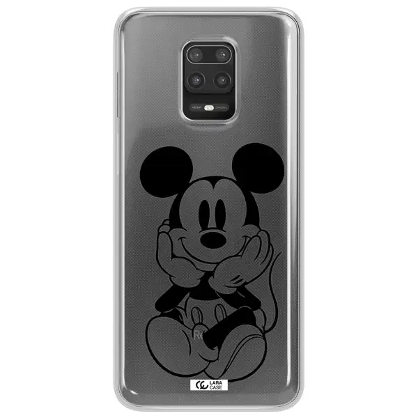 a cartoon of a mouse Xiaomi Note 9S Clear TPU Case