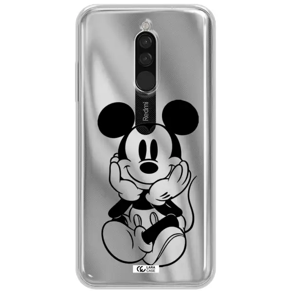 A Cartoon Of A Mouse Xiaomi Redmi 8 Clear Tpu Case