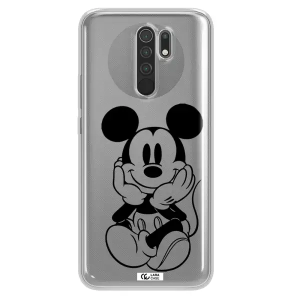 a cartoon of a mouse Xiaomi Redmi 9 Clear TPU Case