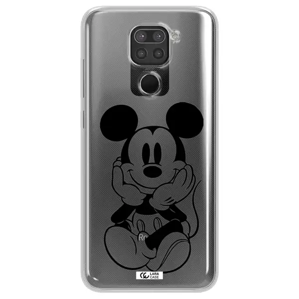 a cartoon of a mouse Xiaomi Redmi Note 9 Clear TPU Case