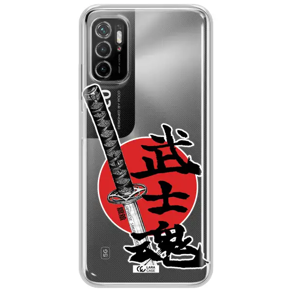 A Sword With A Red Circle And Hieroglyph Xiaomi Poco M3 Pro Clear Tpu Case