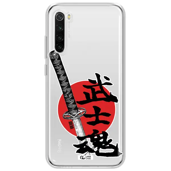 A Sword With A Red Circle And Hieroglyph Xiaomi Redmi Note 8T Clear Tpu Case