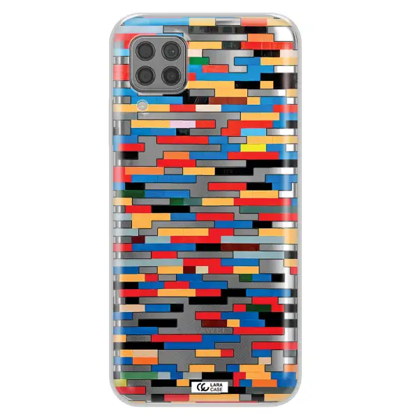 a colorful rectangular pattern on a white surface Huawei P40 Lite Clear TPU Case