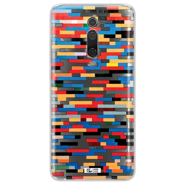 A Colorful Rectangular Pattern On A White Surface Xiaomi Redmi K20 Clear Tpu Case