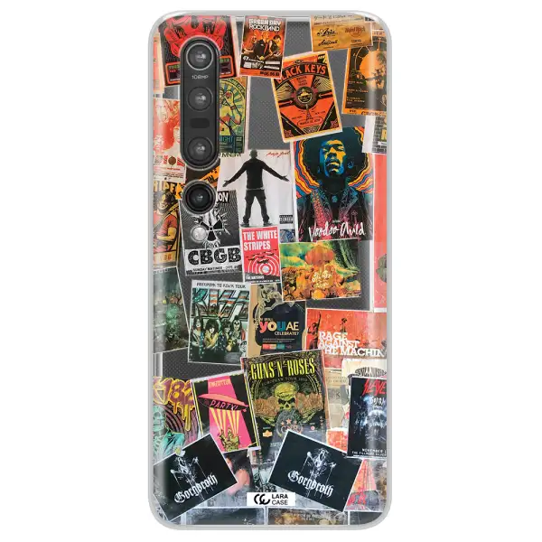 a collection of posters on a wall Xiaomi Mi 10 Pro Clear TPU Case