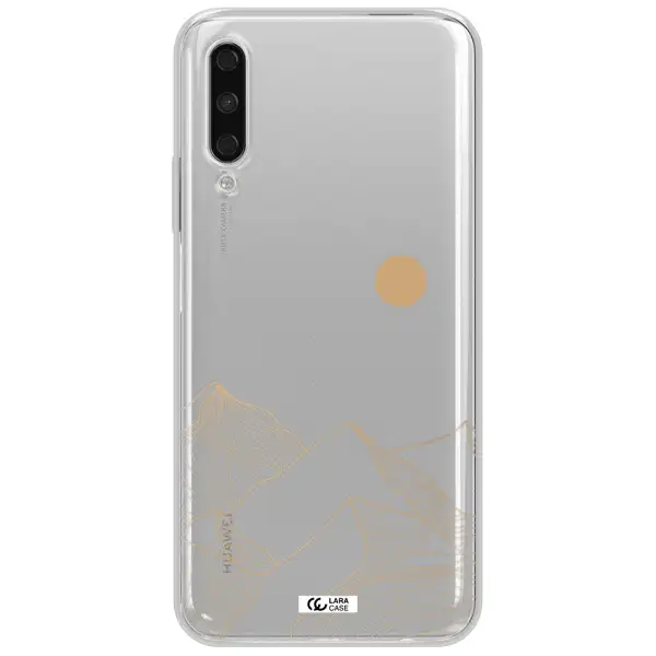 A Mountain Range With A Sun In The Background Huawei Y9S Clear Tpu Case