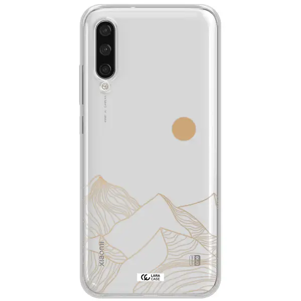 A Mountain Range With A Sun In The Background Xiaomi Mi A3 Clear Tpu Case