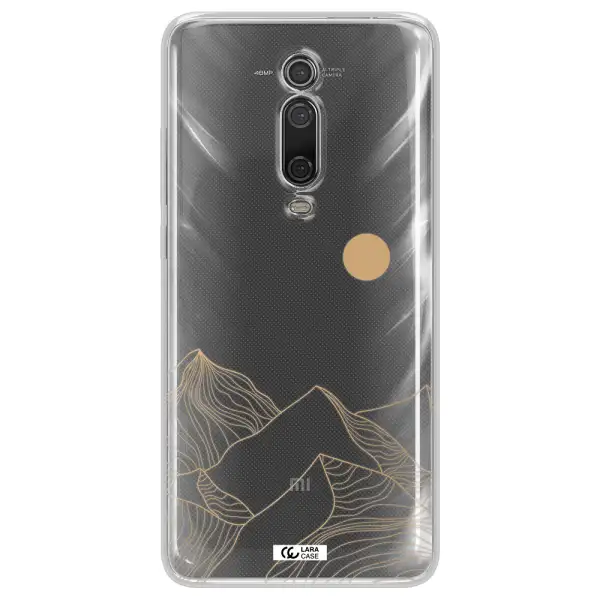 A Mountain Range With A Sun In The Background Xiaomi Redmi K20 Clear Tpu Case
