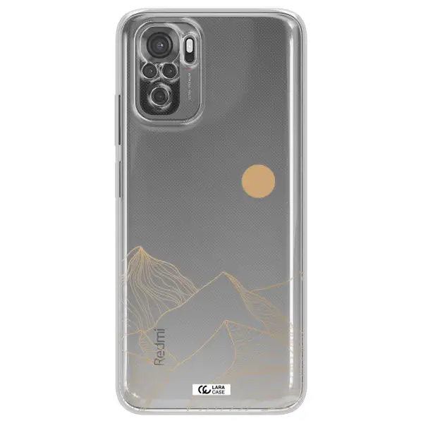 A Mountain Range With A Sun In The Background Xiaomi Redmi Note 10S Clear Tpu Case