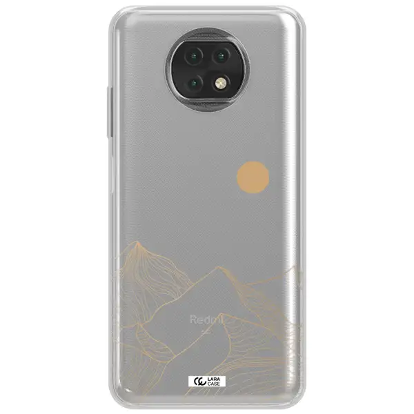 A Mountain Range With A Sun In The Background Xiaomi Redmi Note 9T Clear Tpu Case