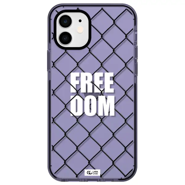 a close-up of a chain link fence Apple iPhone 11 impact Lilac Case